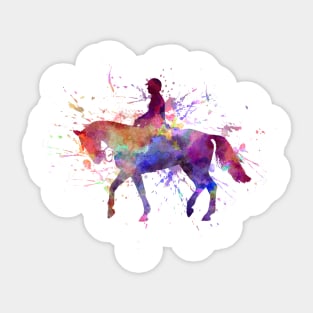 Watercolor horse show Sticker